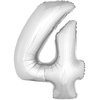 Image de Ballon Métallique XL Anniversaire Chiffre 4 84945
