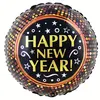 Image de Ballon aluminium rond 45 cm : Happy New Year ! 87001