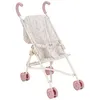 Image de Poussette pour poupée en métal rose