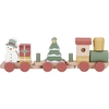 Image de Train de construction de Noël en bois