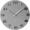 Image de Horloge murale verre rond Karlsson Vintage Gris 35x35x4x0,3 cm KA5489GY