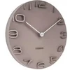 Image de Horloge murale avec aiguilles chromées Karlsson On The Edge Gris 42x42x5x42 cm KA5311GY