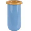Image de Vase Present Time Plegado Bleu 14x25,3x14x14 cm PT4332LB