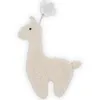 Image de Doudou attache sucette Lama blanc