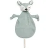 Image de Doudou attache sucette biche en tricot vert cendre