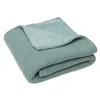 Image de Couverture polaire Basic Knit Forest Green (75 x 100 cm)