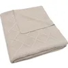 Image de Couverture en tricot Check Knit Oatmeal (100 x 150 cm)