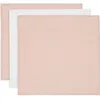 Image de Lot de 3 langes en coton Twinkling Wild Rose (70 x 70 cm)