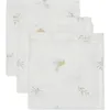 Image de Lot de 3 mini langes en gaze de coton Lovely Birds (31 x 31 cm)