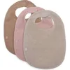 Image de Lot de 3 bavoirs en éponge Wild Rose-Nougat-Biscuit