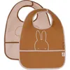Image de Lot de 2 bavoirs plastifiés Miffy Peekaboo Wild Rose