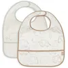 Image de Lot de 2 bavoirs plastifiés Elephant Tales