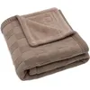 Image de Couverture en polaire Box Knit Milky Coffee (75 x 100 cm)