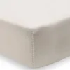 Image de Lot de 2 draps housses en jersey Hazel-Oatmeal (60 x 120 cm)