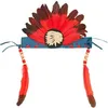 Image de Coiffe indienne Anoki rouge