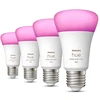 Image de Philips Hue White and Color E27 A60 9 W Bluetooth x 4