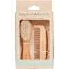 Image de Ensemble brosse et peigne bébé en bois