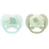 Image de Philips Avent Ultra Soft Nighttime Sucette 0-6m Bleu/Vert 2 unités