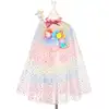 Image de Ensemble cape + diadème + baguette licorne (5-7 ans)