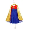 Image de Déguisement Super Hero girl robe+cape (8-10 ans)