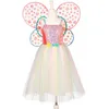 Image de Déguisement robe Flora avec ailes (3-4 ans)