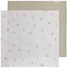 Image de Lot de 2 langes Tender Beige-Clover (65 x 65 cm)