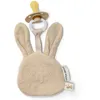 Image de Doudou attache-tétine en gaze de coton Lapin