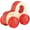 Image de Ma première voiture en bois d'hévéa rouge