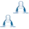 Image de Lot de 2 tétines en silicone débit 2 moyen (2 mois et +)