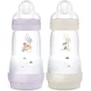 Image de Lot de 2 biberons Easy Start anti-colique Lilas+Sable Tétine Débit 2 (260 ml)