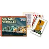 Image de Set de 2 jeux de 55 cartes : Vintage Vehicules Piatnik-2334