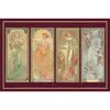 Image de Puzzle 1000 pièces : Metallique : 4 saisons, Mucha Piatnik-5576