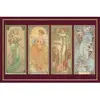 Image de Puzzle 1000 piÃ¨ces : Metallique : 4 saisons, Mucha