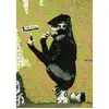 Image de Puzzle 1000 piÃ¨ces : Banksy - ChimpanzÃ© en Roller