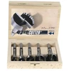Image de Coffret mèches forstner wave cutter ø 15 à 35 bois cylindrique coffret mèches forstner wave cutter ø 15 à 35 1 coffret(s) de 5 pièce(s) 15 - 35 mm - f