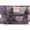 Image de Figurines pour maquettes : Set équipe médicale avec civière, Armée US 2012 Trumpeter-TR00430
