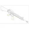 Image de Maquette Militaire : Set de 6 Armes M16A2  Famille des AR15/M16/M4 Trumpeter-TR00502