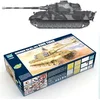 Image de Maquette Char lourd allemand Königstiger II : 2 en 1 : Tourelles Porsche & Henschel Trumpeter-TR00910