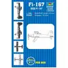 Image de Maquettes avions : Set 12 mini avions Fi-167 Trumpeter-TR03465