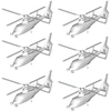 Image de Maquettes hélicoptères : Set de 6 hélicoptères Z-9 chinois Trumpeter-TR06260