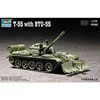 Image de Maquette Char moyen soviétique T-55 avec système BTU-55 1960 Trumpeter-TR07284