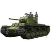 Image de Maquette char : KV-1 1942 Char à tourelle simplifiée avec équipage de char Trumpeter-TR09597