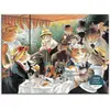 Image de Puzzle 1000 pièces : Déjeuner des canotiers, Meowsterpiece de l'art occidental Galison-36751
