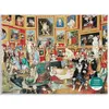 Image de Puzzle 1500 piÃ¨ces : Meowsterpiece of Western Art : La Tribune des offices