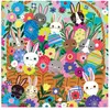 Image de Puzzle 500 pièces : Lapins parmi les fleurs Galison-87621