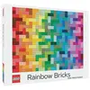 Image de Puzzle 1000 pièces : Briques Arc-en-ciel LEGO® Galison-21072