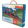 Image de Coffret livre et maquette  : Voyage, découvre, explore : La locomotive 3D, l'histoire des trains Sassi-307636