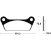 Image de TECNIUM Plaquettes de frein route organique - MA53