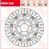 Image de TRW Lucas MSW220 Disque de frein flottant