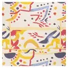 Image de Tissu viscose/lin imprimé moderne vendu par 50 cm(...) - Ecru